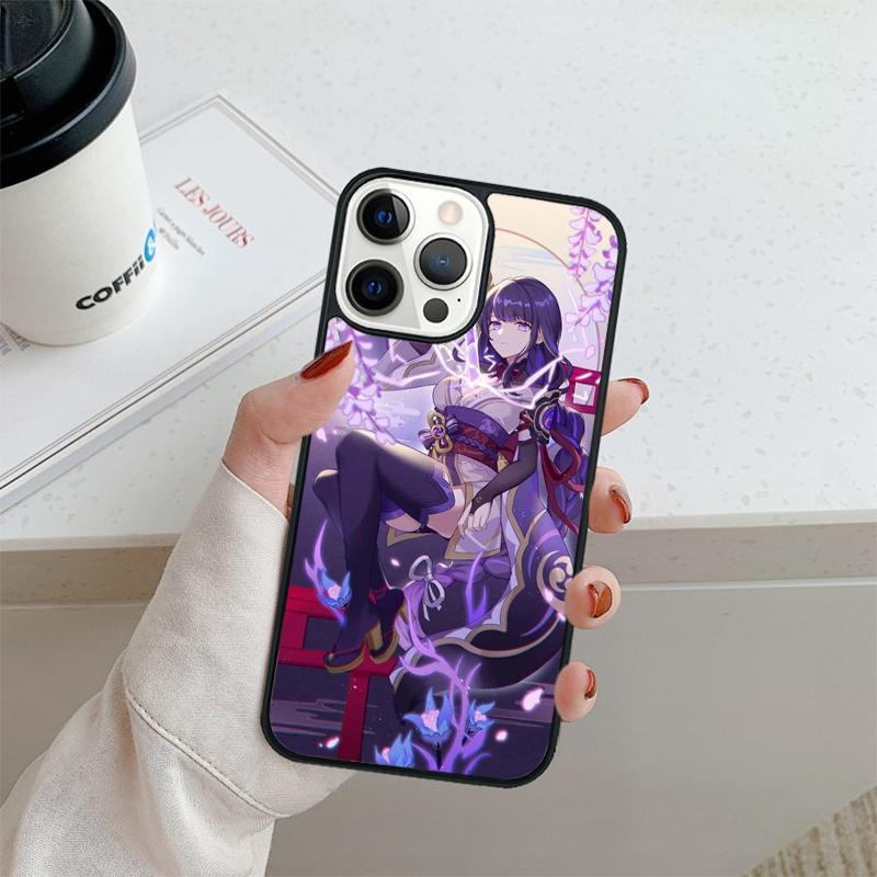 Genshin Impact RAIDENSHOGUN Phone Case For iPhone 17 Air 16 pro max 15 14 plus 12 13 Shell Cover coque