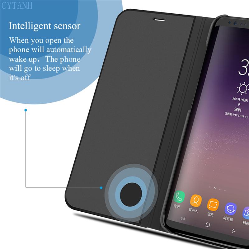 Mirror phone case For Samsung Galaxy A05 A06 A13 A14 A15 A16 A22 A23 A32 A33 A34 A35 A36 A55 A56 5G Luxury smart flip phone case