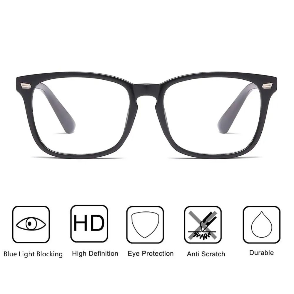 Latest Retro Anti Eyestrain Eyeglasses Men and Women Portable Anti-blue Eyeglasses Plastic Frame Eyeglasses Black Leopard Optical Eyeglasses