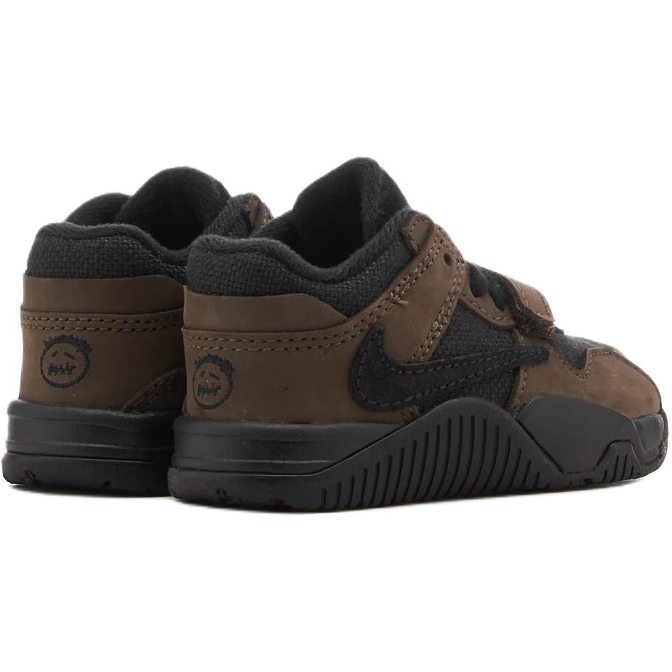 Кроссовки Travis Scott x Air Jordan Jordan Jumpman Jack TR TD Dark Mocha для малышей, коричнево-черные с бежевым FJ2852-204