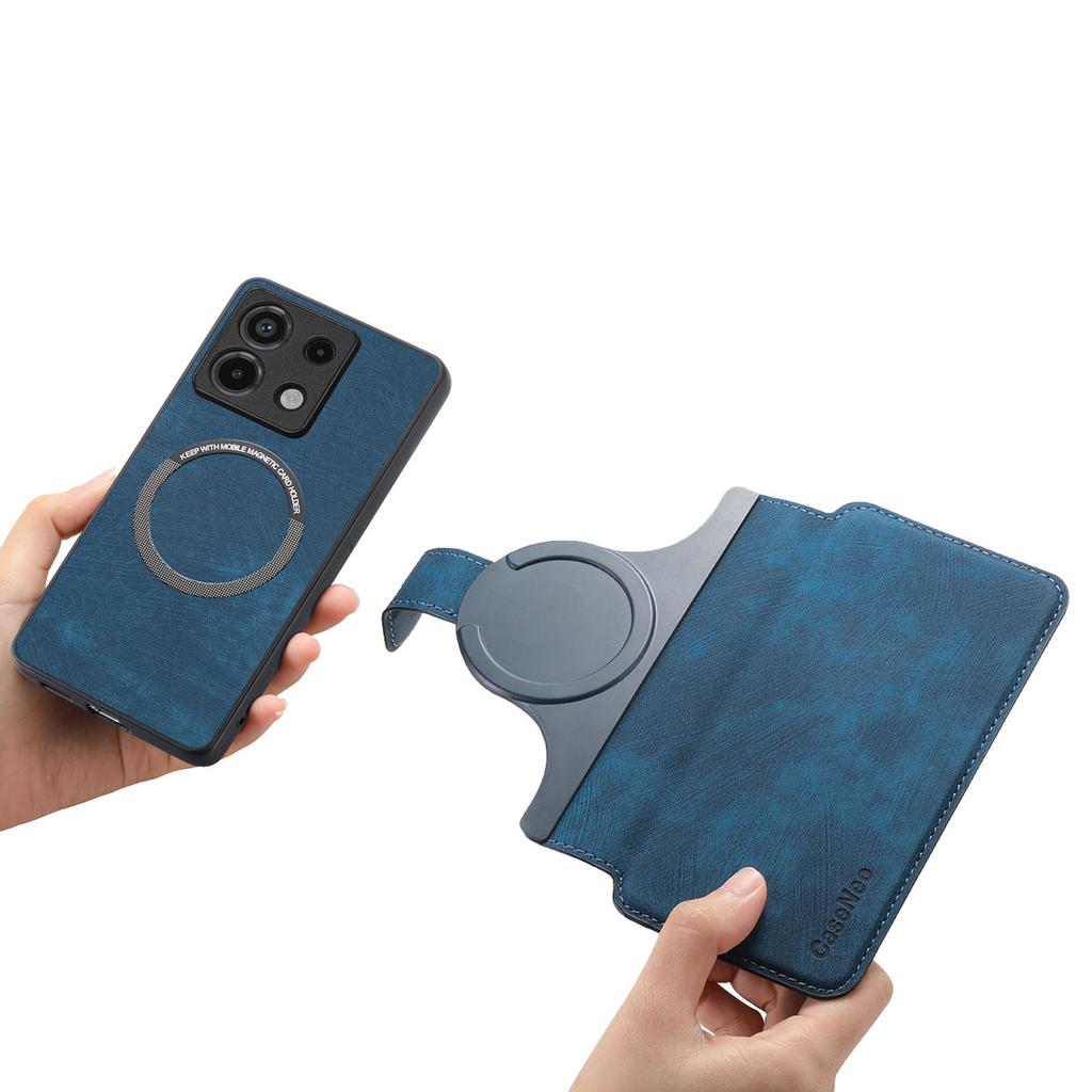 Для Xiaomi Redmi Note 13 Pro 5G/Poco X6 5G Магнитный чехол CASENEO Съемная кожаная обложка-кошелек для телефона