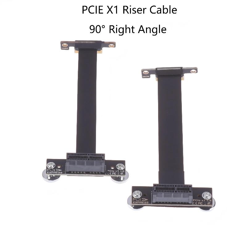 Кабель-райзер Pcie 3.0/4.0 X1 Прямоугольный адаптер-удлинитель Pcie Карта-райзер Pcie Express Ленточный удлинитель