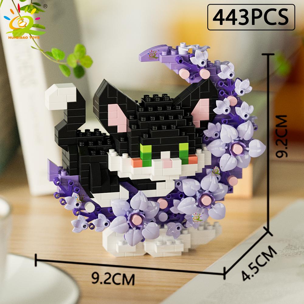 MOC Цветок Животное Микро Строительный Блок Мини 3D Алмазная Модель Кирпич DIY Строительная Игрушка для Детей Украшение Стола