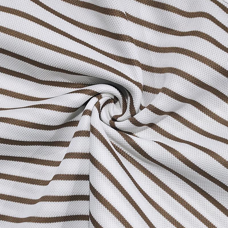 Spring Autumn Fashion Long Sleeve Men's T-shirts Button Henry Collar T Shirt For Men Vintage Striped Tees Tops