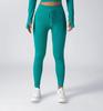 Women's Seamless Fitness Yoga Set: Zipper Long-Sleeve Top & Drawstring Hip-Lifting Trousers