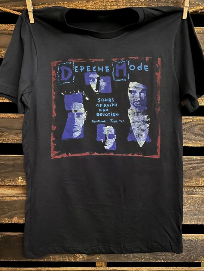 DEPECHE MODE Songs Of Faith And Devotion Футболка Хлопок Для Мужчин Женщин AL132 Унисекс Футболка