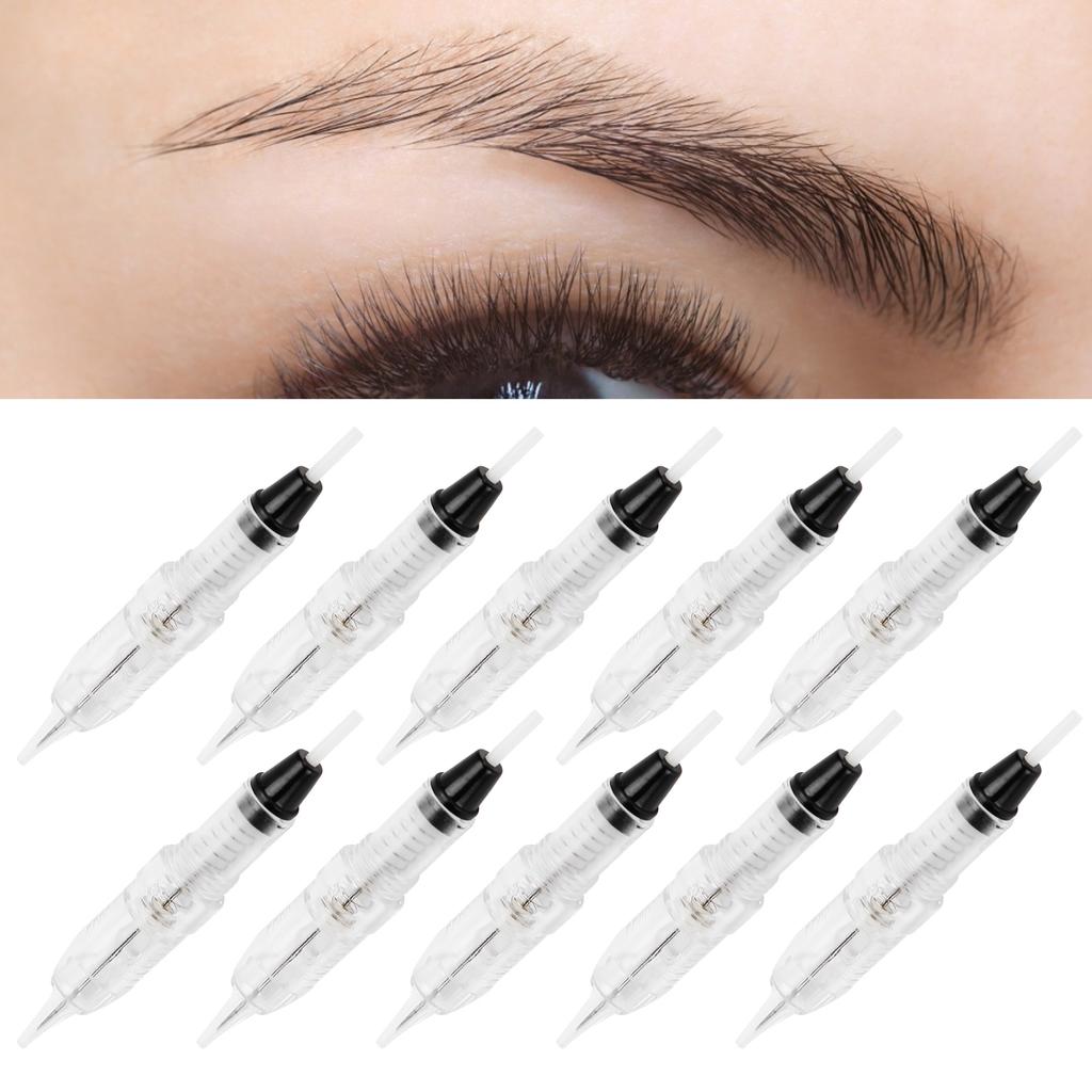 10pcs Cartridge Tattoo Needle Eyebrow Eyeliner Needles for Microblading Tattoo Machine3R