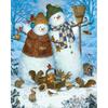 DIY Snowman 5D Diamond Painting Full Round Drill Christmas Gift Diamond Embroidery Rhinestones Pictures Crafts Kit Home Decor
