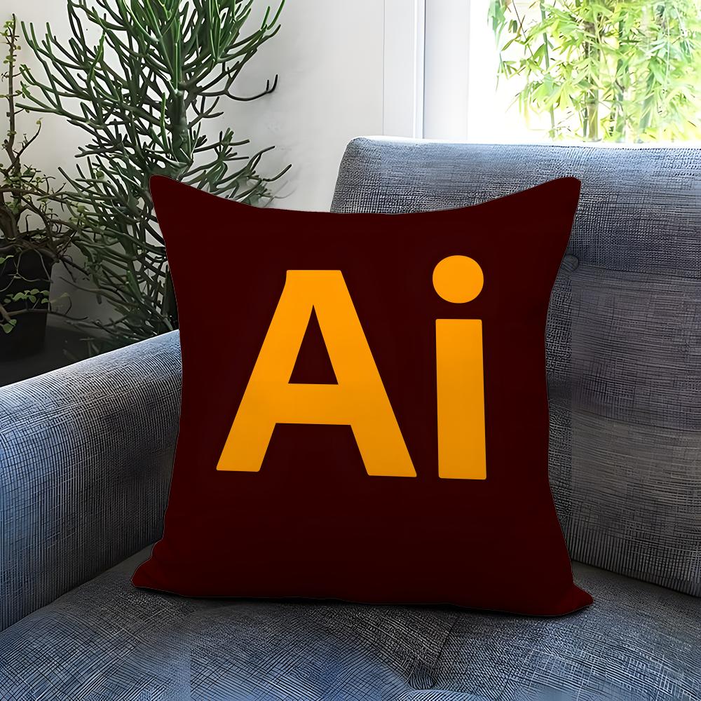 Popular AAadobe Software Iconing Cushion Cover Comfortable Reversible Pillow Cover Ideal for Car Sofa Bedroom Beyond
