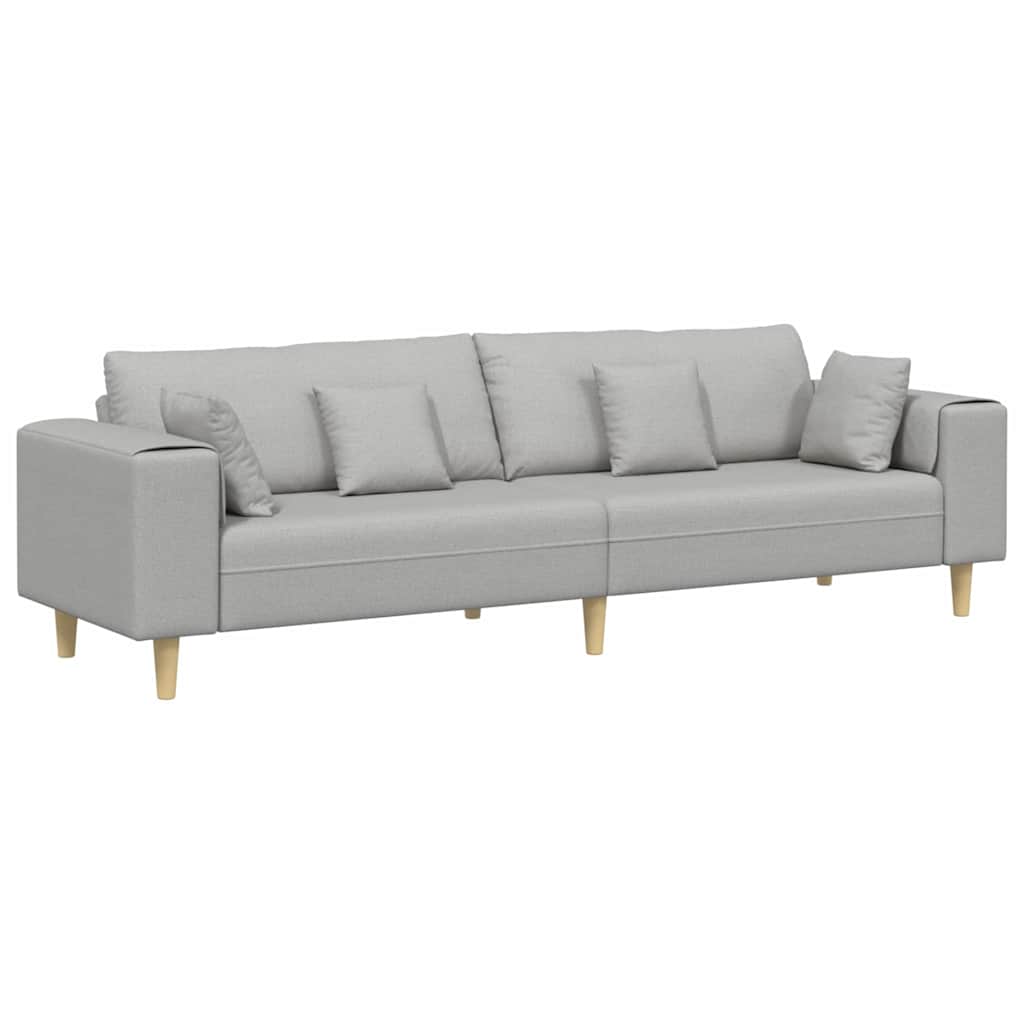 Cloud Grey Sofa 250 x 77 x 76 cm Fabric