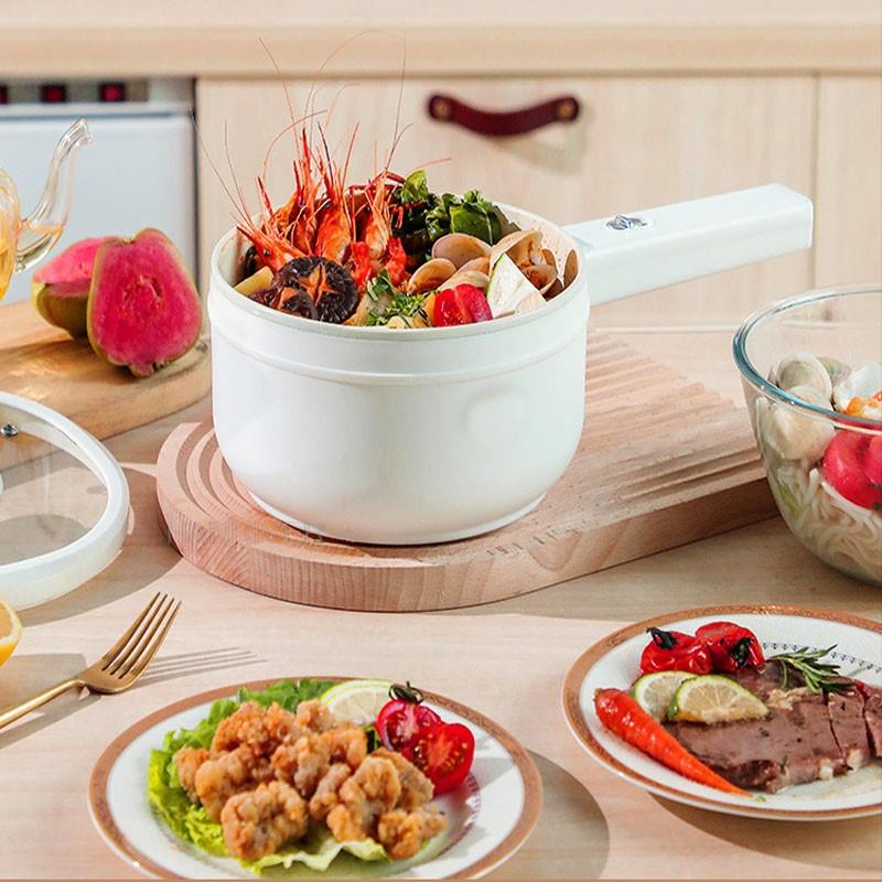 KNCOKAR Многофункциональная/Электрическая плита Сковорода Горячий горшок Портативная пароварка 1,5 л Электрический ланч-бокс Кухонные принадлежности Завтрак