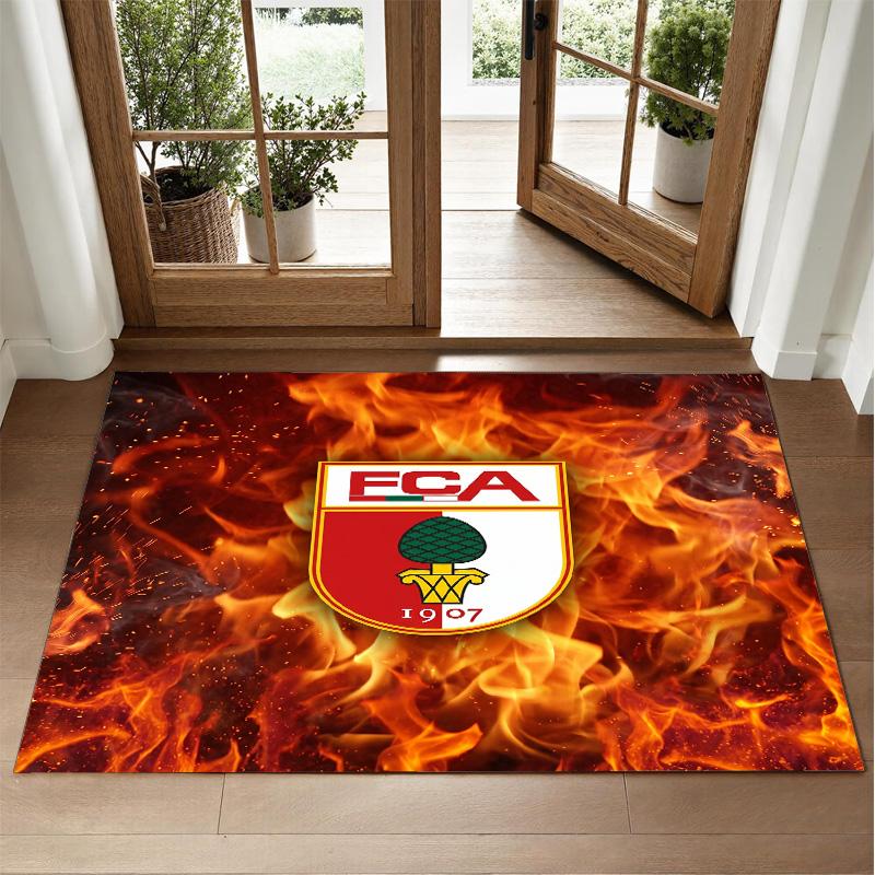 Коврик FC Augsburg FC Design из Кристального Велюра Мягкий Декоративный Коврик для Спальни Входа