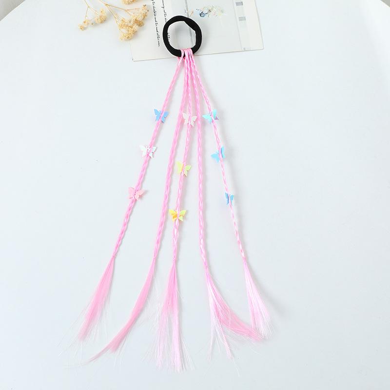 1 шт. Новый милый детский плетеный парик-хвост, повязка на голову, резинки для волос, аксессуары для волос, украшение для волос