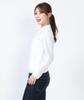 Seven Uniform GH7021-0 White Large Long Sleeve Stand Collar Shirt with Oxford Closure, Restaurant Uniform