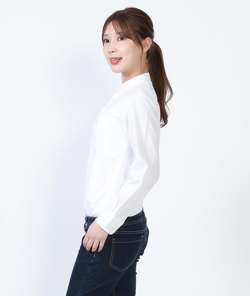 Seven Uniform GH7021-0 White Large Long Sleeve Stand Collar Shirt with Oxford Closure, Restaurant Uniform