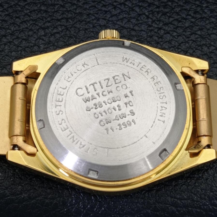 ВОССТАНОВЛЕННЫЕ МУЖСКИЕ ЧАСЫ CITIZEN AUTOMATIC 8200 JAPAN A427227-2 СЕРЕБРЯНЫЙ ЦИФЕРБЛАТ В АРАБСКОМ СТИЛЕ