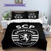 sporting fc Pattern Bedding Home Decoration Birthday Gift (1 * duvet cover + 2 * pillowcase, without core)