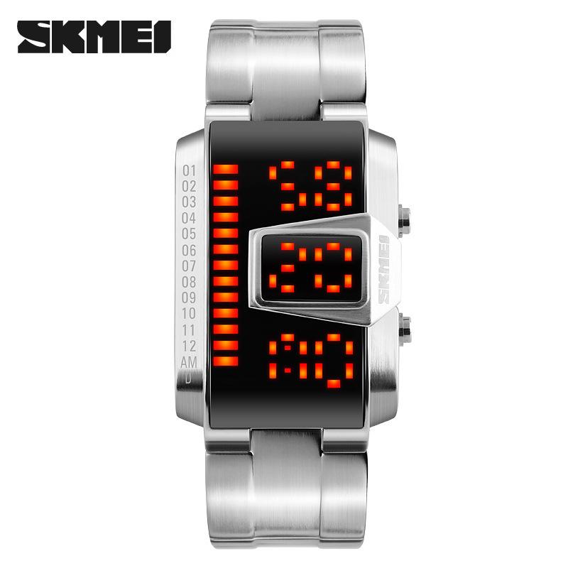 Источник Модные мужские часы Водонепроницаемые светодиодные электронные часы