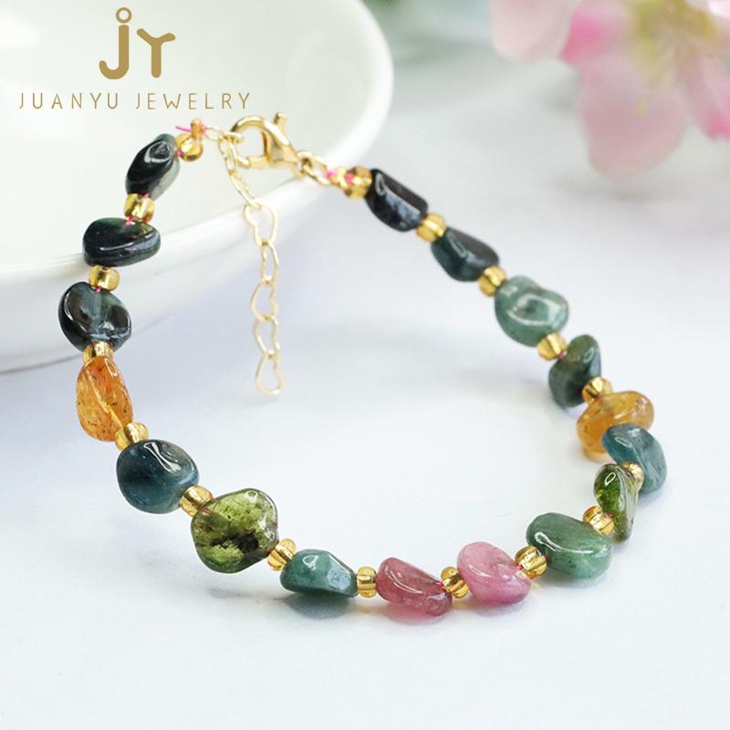 Precious Stone Gemstones and Crystal Bracelets Healing Crystal Beads Bracelets Jewelry Stone Tourmaline Bracelets