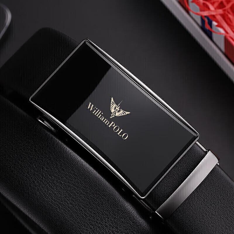 Мужской кожаный ремень WILLIAMPOLO с автоматической пряжкой