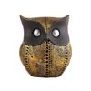 Owl Showpiece for Home Decor Showpiece Owl Statue for Bookself TV Stand Decor Animal Decorative Showpiece (Golden)
