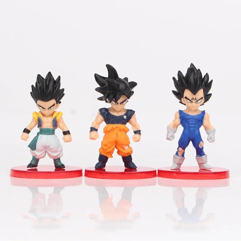 8-21 шт./лот Мини-фигурки Dragon Ball Супер Сайян Гоку Веджета Фигурки Действия Куклы DBZ Модели Игрушки Подарки