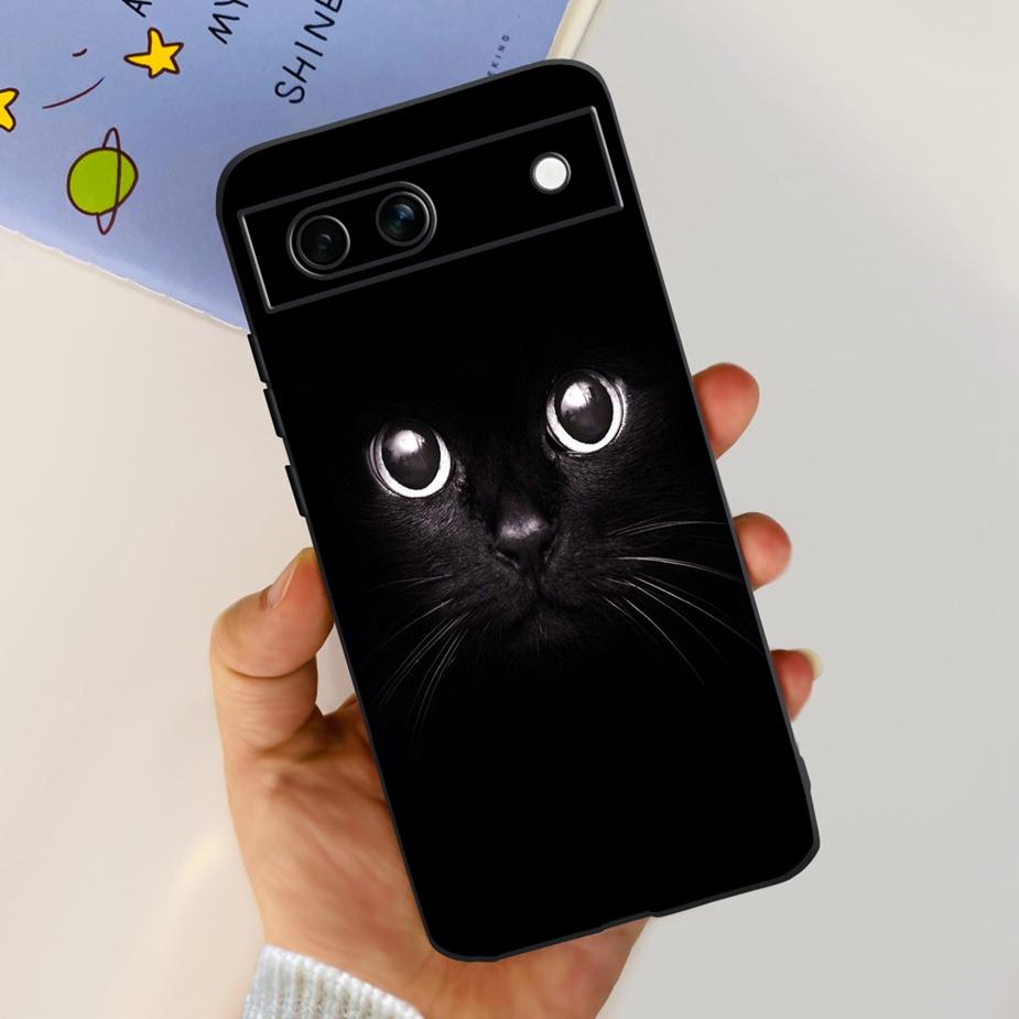 Чехол для Google Pixel 8A Чехол Pixel8 Pro Милый Кот Цветок Расписной Силиконовый Чехол для Телефона Для Google Pixel 8 Pro Pixel8A Мягкие Fundas