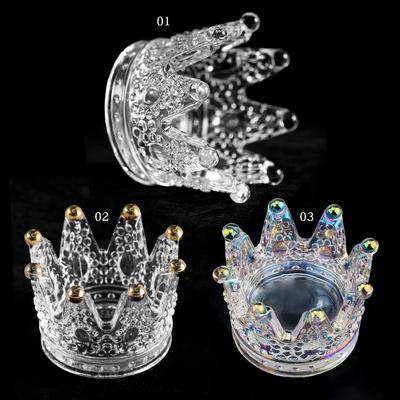 LOOTAAN Crown держатель для кистей для ногтей стеклянная стойка для маникюра акриловая УФ гелевая кисть для рисования подставка для ручек полка для демонстрации инструментов