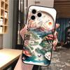 Красивый пейзажный чехол Moon Wave Art для iPhone 15 14 Pro Max 13 12 11 Pro Max XSMax XR 12 13 mini 14 Plus