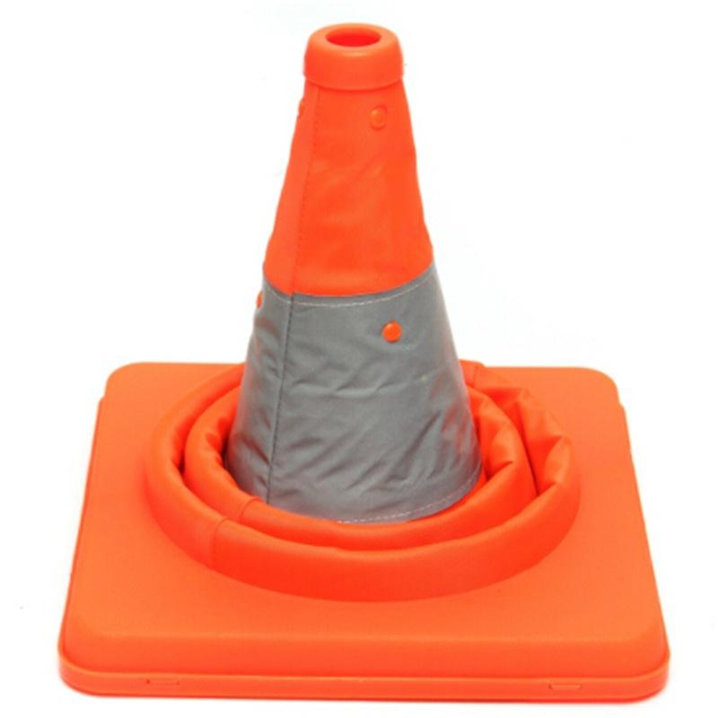 Folding Collapsible Light Up Traffic Multi Purpose Pop Up Reflective Safety Cone