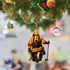 Рождественская елка, украшение пожарного со шнурком, широко используемое автомобильное зеркало заднего вида, подвеска пожарного, подвесное украшение