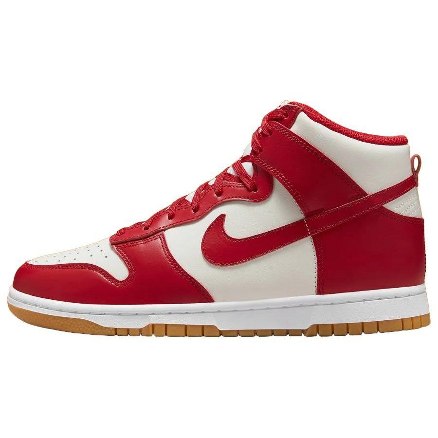 Nike Кроссовки женские Dunk High Gym Red Sail Gum Gum-светло-коричневые белые DD1869-114