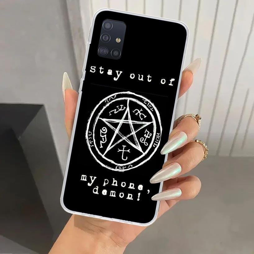 Angel Castiel Supernatural Phone Case for Samsung Galaxy A52 A32 A22 A12 A02S A50S A30S A10S Note 20 Ultra 10 Plus S10 A31 A20 A
