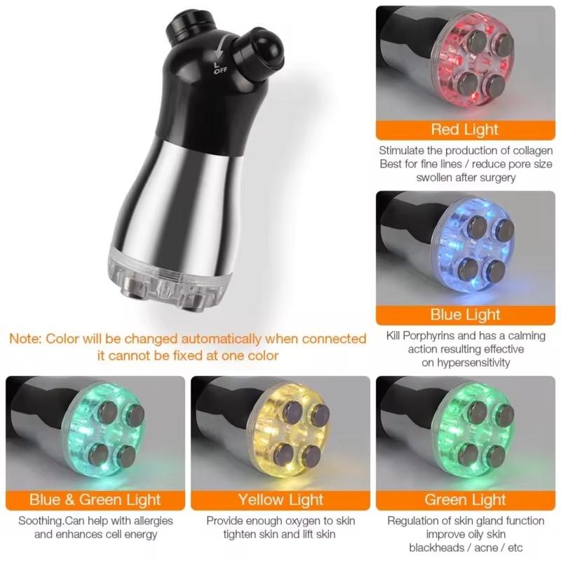 RF Радиочастотный массажер для лица, светодиодный фотонный мезотерапия для лица, электропорация, косметический аппарат, омоложение, лифтинг лица