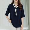 Dedra Tight Blouse   99size  Color Block Tbd3214