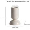Nordic European Minimalist Black White Ceramic Candle Holders Creative Candlestick Table Candlestand For Home Decoration