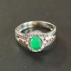 Emerald Oval Cut Gemstone With 925 Sterling Silver Ring For Men's #B9 JL375671238684