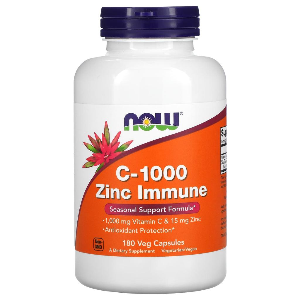 C-1000 Zinc Immune, Veggie Capsules 180 Tablets
