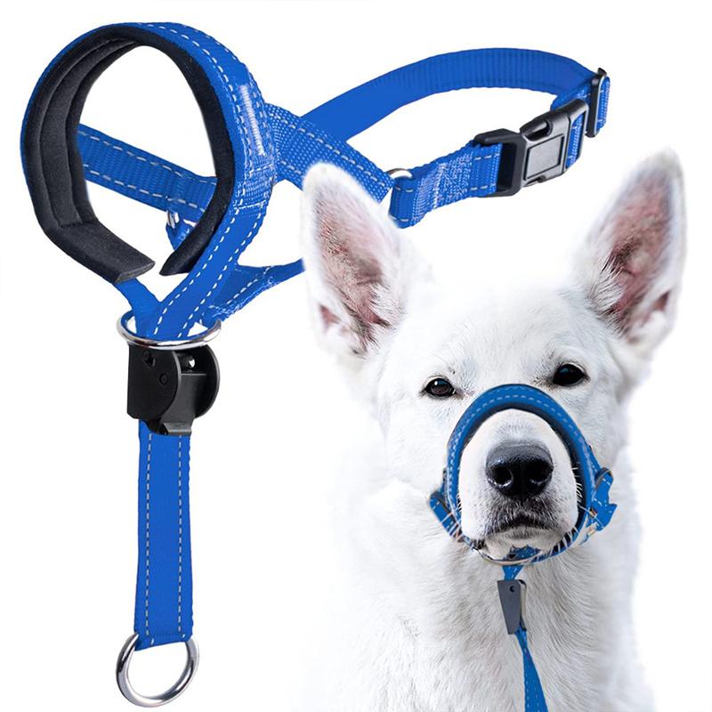Dog Mouth Muzzles Anti Bark Dog Collar Dog Training Tool Nylon Set With Adjustable Anti-Bite Quick Release Dog Mouth Cover