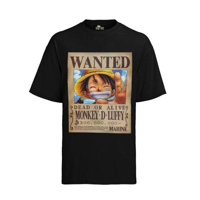 Рубашка One Piece Wanted Kopfgeld Обезьяна Д. Луффи Аниме Мужской Био