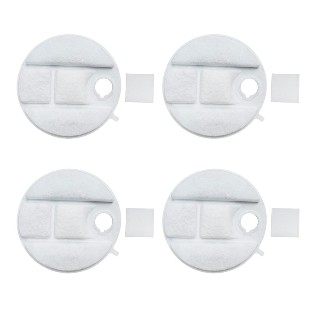 4 шт. Сменные фильтры для фонтана для домашних животных Уникальный прямоугольный Двойная фильтрация Сменные