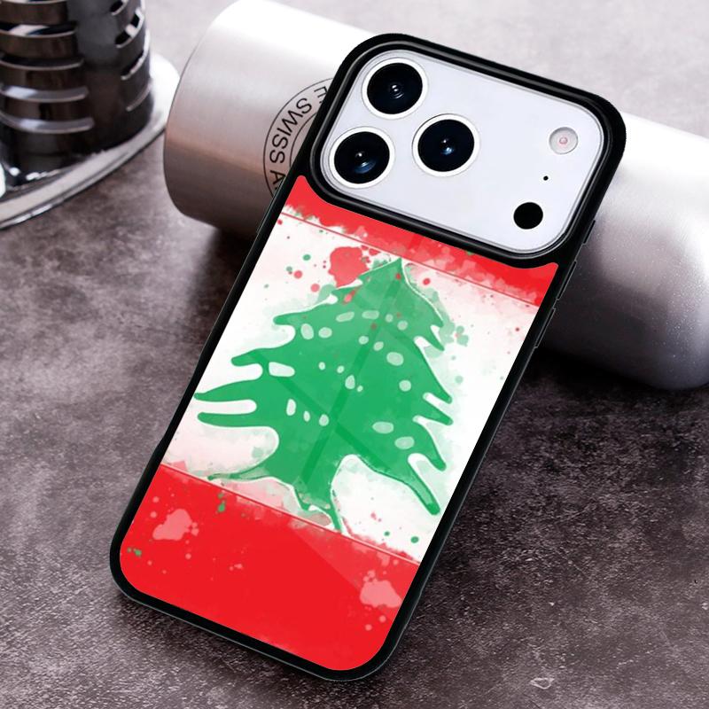 Чехол для телефона с флагом Ливана для iPhone 17 16 15 Pro Max Air 14 13 12 11 Plus Ударопрочный Capa Чехол