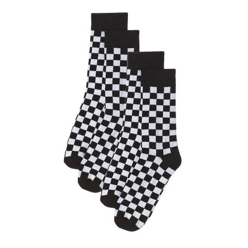 Urban Classics Mens Checkered Socks (Pack of 2)