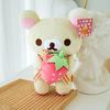 Cute Rilakkuma Pillow Plushies Cuddly Doll Toys Korilakkuma Plush Toy Brown White Bear Stuffed Animals Adorable Birthday Gift