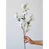27,6'' Искусственные ветки цветущей вишни Белые искусственные цветы вишни Персиковые ветки Шелковистые высокие стебли для украшения дома, гостиной, столовой