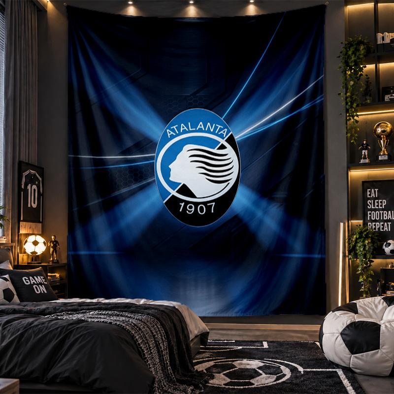 Wall Hanging Tapestry Atalanta FC Print Cloth for Living Room Bedroom Home Decor