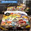 Adventure In The Cup-head  3pcs K-pop music group Bedding set,Ideal for Bedroom, Dormitory,Including Duvet Cover And 2pcs Pillowcases,Fan gifts