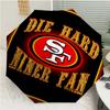 Автоматический зонт с принтом ЛОГОТИПА San Francisco 49ers, 8 спиц, железный каркас, пластиковая ручка, подходит для путешествий на открытом воздухе и на каждый день, идеальный подарок