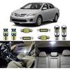 Комплект из 6 белых светодиодных ламп для салона для Toyota Corolla 2003 2004 2005 2006 2007 2008 2009 2010 2011 2012 Супер яркий 6000K светодиодный свет для салона