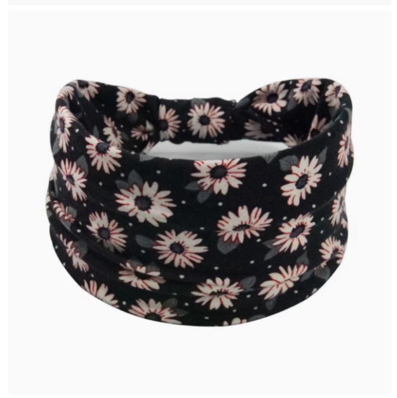 Женская повязка на голову из хлопка с принтом в стиле бохо, спортивная повязка на голову, полосатая повязка на голову, повязка на голову с широкими краями, повязка на голову для йоги, мягкая повязка для волос, комплект головного убора, повязка для волос для женщин и девочек